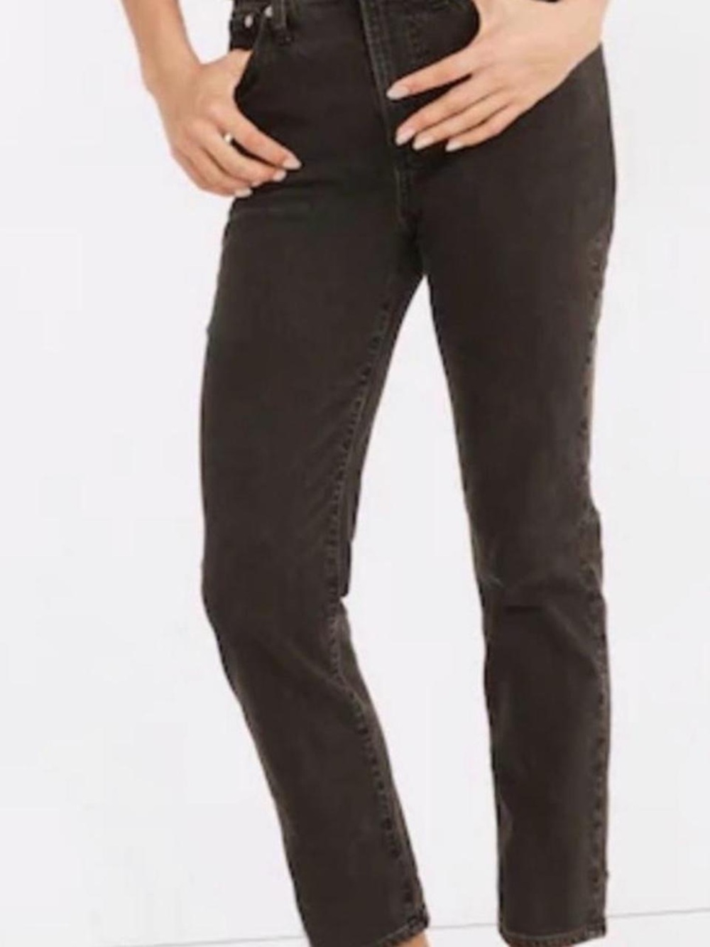 Madewell Women’s Black Jeans – Classic Straight Fit, VGUC